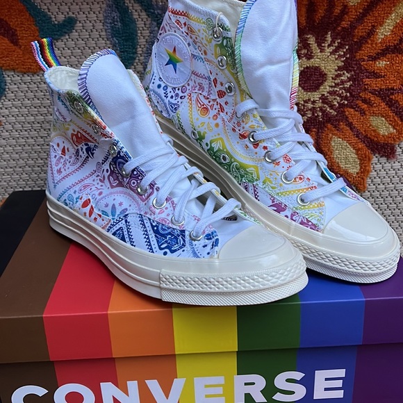 Converse A02266C All Star 
CHUCK Taylor 70 HI
WHITE/UNIVERSITY RED Men’ sneakers - Picture 6 of 16